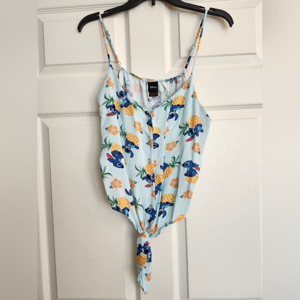 Disney Lilo and Stitch button front tank top